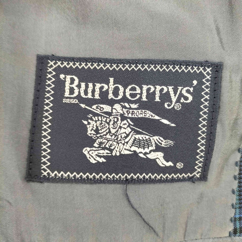バーバリーズ BURBERRYS ウールモヘア 背抜きシングルテーラードジャケット メンズ
